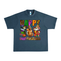 Midnight Navy happy hallothanksmas Urban Heavy Tee - AdoDesignShop