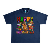 Navy happy hallothanksmas Urban Heavy Tee - AdoDesignShop