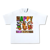 White happy hallothanksmas Urban Heavy Tee - AdoDesignShop