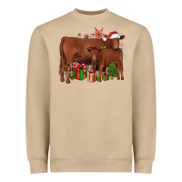 Mushroom Christmas Gelbvieh Heavyweight Sweatshirt - JahusDesignShop