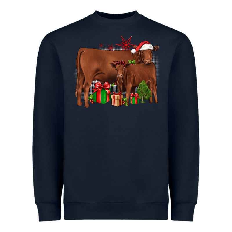 Christmas Gelbvieh Heavyweight Sweatshirt by JahusDesignShop | Teevron