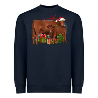 Navy Christmas Gelbvieh Heavyweight Sweatshirt - JahusDesignShop