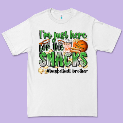 I'm Just Here For The Snacks #basketball Brother Premium Tee Designed By Zillion Design Studio