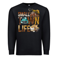 Black Small Town Life Premium Sweatshirt - BundleAndBundleShop