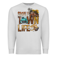 Dove Grey Small Town Life Premium Sweatshirt - BundleAndBundleShop