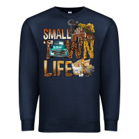 Navy Small Town Life Premium Sweatshirt - BundleAndBundleShop