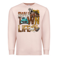 Pale Pink Small Town Life Premium Sweatshirt - BundleAndBundleShop
