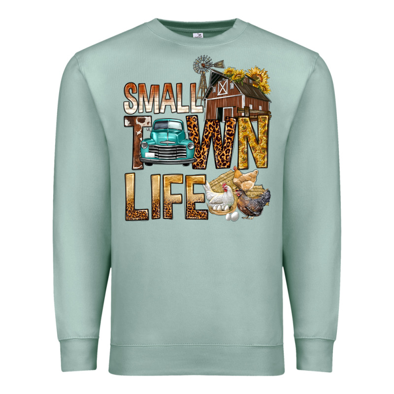Small Town Life Premium Sweatshirt by BundleAndBundleShop | Teevron