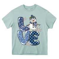 Arona love snowman Heavy Core Tee - MaliasSmallBusiness