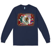 Navy mexico flag christmas Long Sleeve Tee - AdoDesignShop