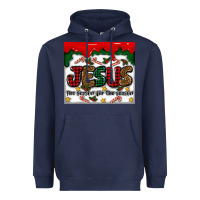 Navy jesus the reason for the season Heavyweight Hoodie - MaliasSmallBusiness