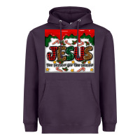 Plum jesus the reason for the season Heavyweight Hoodie - MaliasSmallBusiness