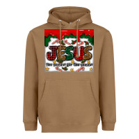 Toasted Coconut jesus the reason for the season Heavyweight Hoodie - MaliasSmallBusiness