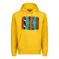 Lemon Western Leopard Glitter Aztec Cowhide Pattern Brushstroke Premium Hoodie - Bettercallsaul