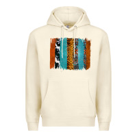 Sandshell Western Leopard Glitter Aztec Cowhide Pattern Brushstroke Premium Hoodie - Bettercallsaul