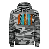 Slate Camo Western Leopard Glitter Aztec Cowhide Pattern Brushstroke Premium Hoodie - Bettercallsaul