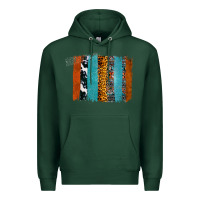 Sports Green Western Leopard Glitter Aztec Cowhide Pattern Brushstroke Premium Hoodie - Bettercallsaul