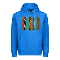 True Royal Western Leopard Glitter Aztec Cowhide Pattern Brushstroke Premium Hoodie - Bettercallsaul