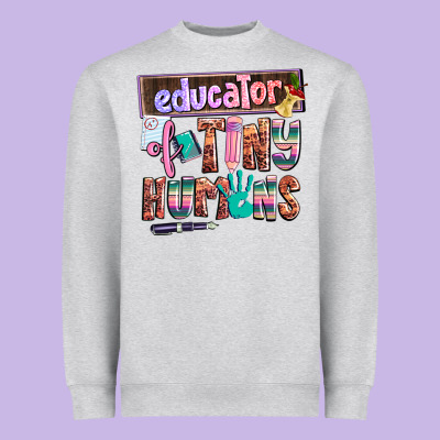 Educator Of Tiny Humans Heavyweight Sweatshirt Designed By Adodesignshop