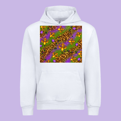 Mardi Gras Tumbler Urban Hoodie Designed By Howdyjamesfarm