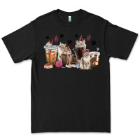 Black siberian cat coffee cups Premium Tee - texasbilliewilder