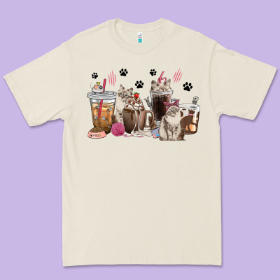 Premium Tee siberian cat coffee cups