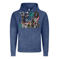 Vintage Denim god bless the country Vintage Hoodie - SublimationCraftShop