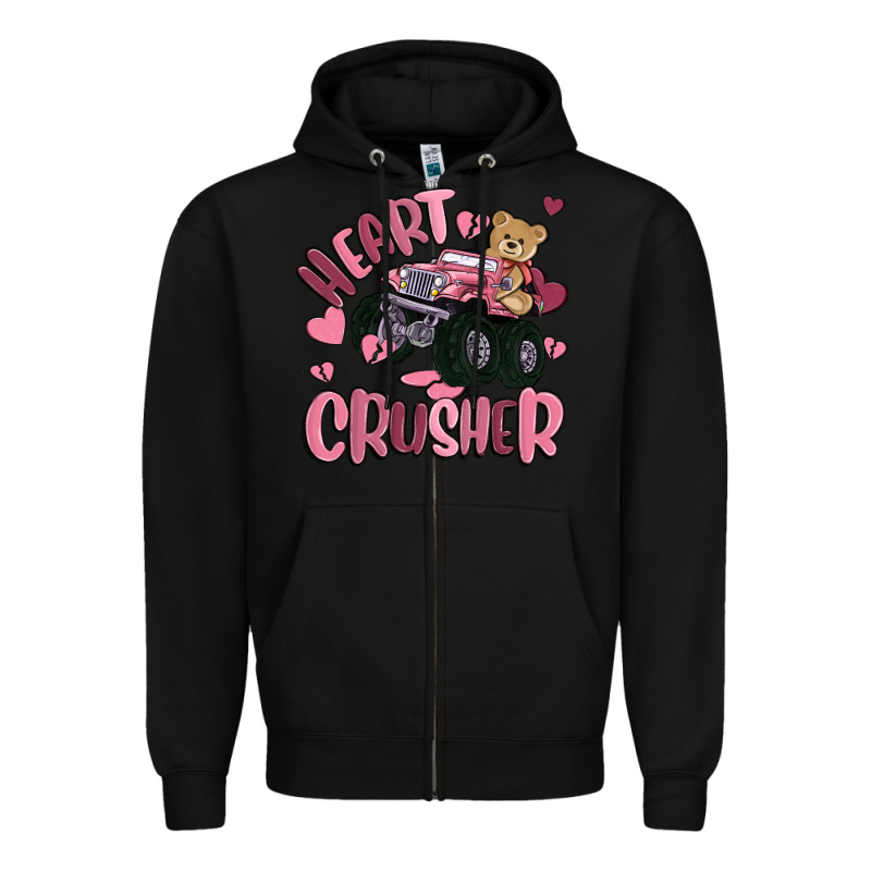 Heart Crusher Zipper Hoodie by MaliasSmallBusiness | Teevron