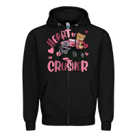 Black heart crusher Zipper Hoodie - MaliasSmallBusiness