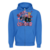 True Royal heart crusher Zipper Hoodie - MaliasSmallBusiness