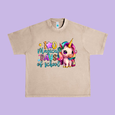 100 Magical Days Of School Urban Heavy Tee Designed By Artiststas