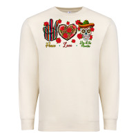 Sandshell Peace Love Dia De Los Muertos Premium Sweatshirt - BundleAndBundleShop