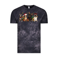Cloud Black christmas chihuahua pitbull pug dachshund Vintage Tee - JahusDesignShop
