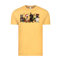 Vintage Mustard christmas chihuahua pitbull pug dachshund Vintage Tee - JahusDesignShop