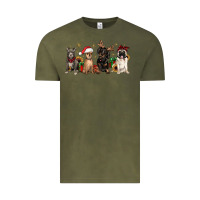Vintage Olive christmas chihuahua pitbull pug dachshund Vintage Tee - JahusDesignShop