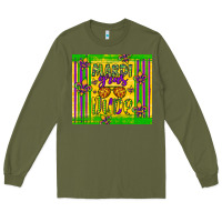 Army Green mardi gras dude Long Sleeve Tee - Artiststas