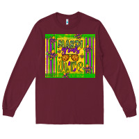 Burgundy mardi gras dude Long Sleeve Tee - Artiststas