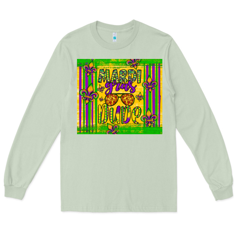 Mardi Gras Dude Long Sleeve Tee by Artiststas | Teevron