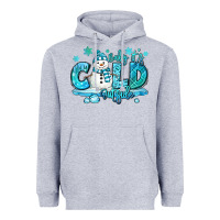 Heather Grey baby its cold outside Heavyweight Hoodie - MaliasSmallBusiness
