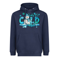 Navy baby its cold outside Heavyweight Hoodie - MaliasSmallBusiness