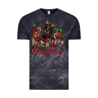 Cloud Black merry christmas dachshund Vintage Tee - JahusDesignShop