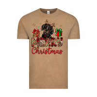 Vintage Coffee merry christmas dachshund Vintage Tee - JahusDesignShop