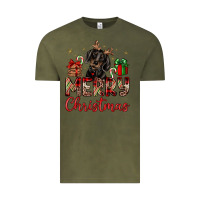 Vintage Olive merry christmas dachshund Vintage Tee - JahusDesignShop