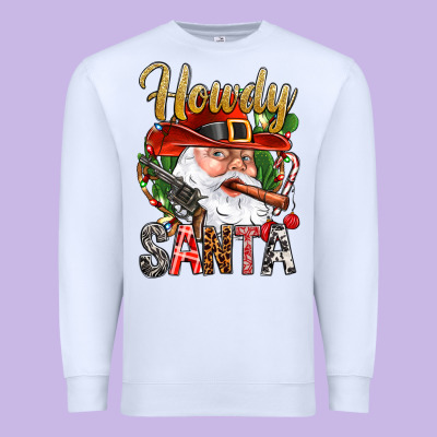 Howdy Santa Premium Sweatshirt Designed By Bundleandbundleshop
