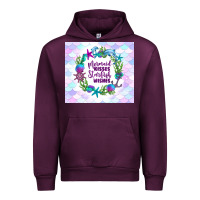 Mauve Wine mermaid kisses starfish wishes Urban Hoodie - TumblerDesignByShophia