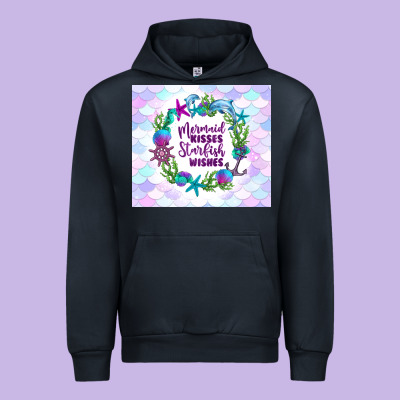 Mermaid Kisses Starfish Wishes Urban Hoodie Designed By Tumblerdesignbyshophia