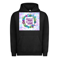 Pigment Black mermaid kisses starfish wishes Urban Hoodie - TumblerDesignByShophia