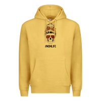 Antique Gold Glitter Western Patterned Mom Skull Premium Hoodie - Bettercallsaul
