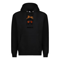 Black Glitter Western Patterned Mom Skull Premium Hoodie - Bettercallsaul
