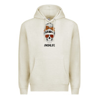 Oatmeal Heather Glitter Western Patterned Mom Skull Premium Hoodie - Bettercallsaul